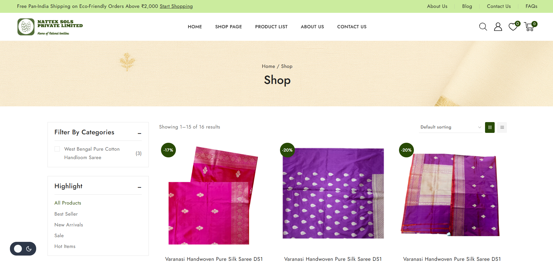 eCommerce Templates